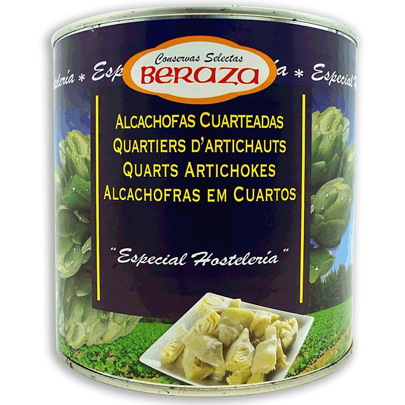 ALCACHOFAS CUARTEADAS 6/3Kg